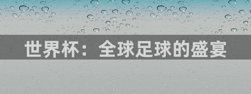 2026年男足世界杯:世界杯:全球足球的盛宴